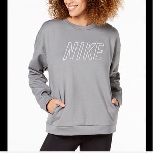 Nike Thermal Fleece Logo Training Sweatshi…